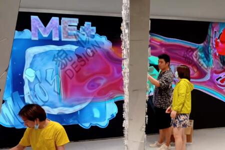 LED全彩顯示屏-上海環(huán)球港某品牌全球旗艦店項目